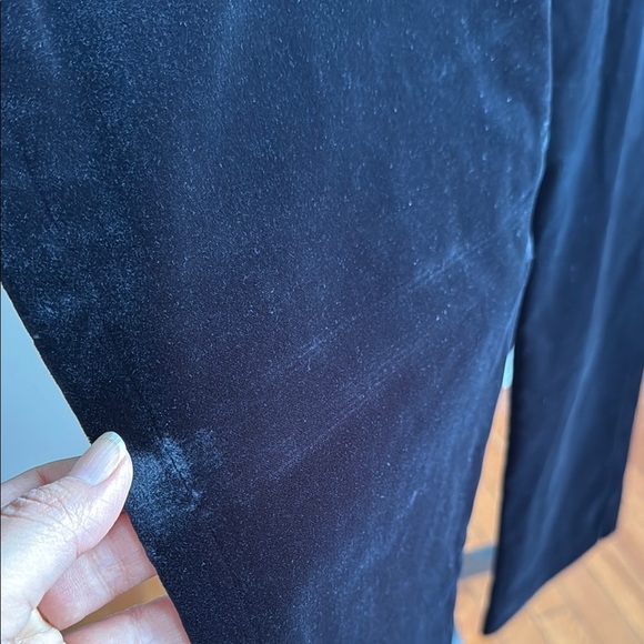 Theory The Power Velvet 3 Black Straight Leg Strech Trousers Size 10 - - Picture 8 of 13